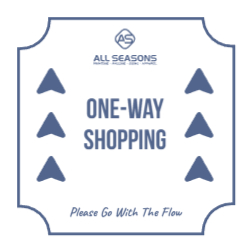 One Way Shopping - Floor Graphic 24"x24"