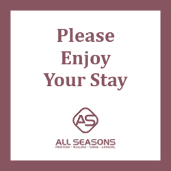 Please Enjoy Your Stay - Floor Graphic 24"x24"