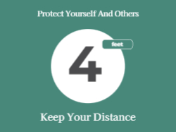Keep Your Distance - Floor Graphic 24"x18"