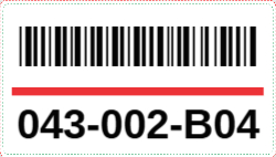 Color Code Barcode 3.5"x2"