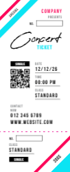 Event Ticket 3 3.5"x8.5"