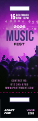 Event Ticket 2 2.75"x8.5"