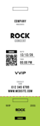 Event Ticket 4 2.75"x8.5"