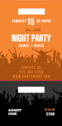 Event Ticket 1 2.75"x5.5"