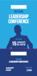 Event Ticket 5 2.75"x5.5"