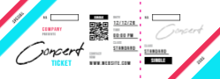 Event Ticket 3 5.5"x2"