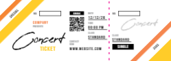 Event Ticket 5 5.5"x2"