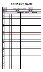 Hourly Production Tracking Board 1 18"x30"