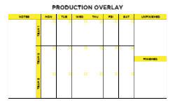Production Overlay Board 1 60"x36"