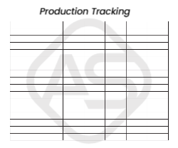 Production Tracking Board 7 36"x30"