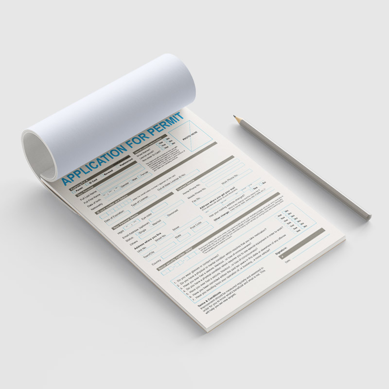 NCR Forms - 3 Part