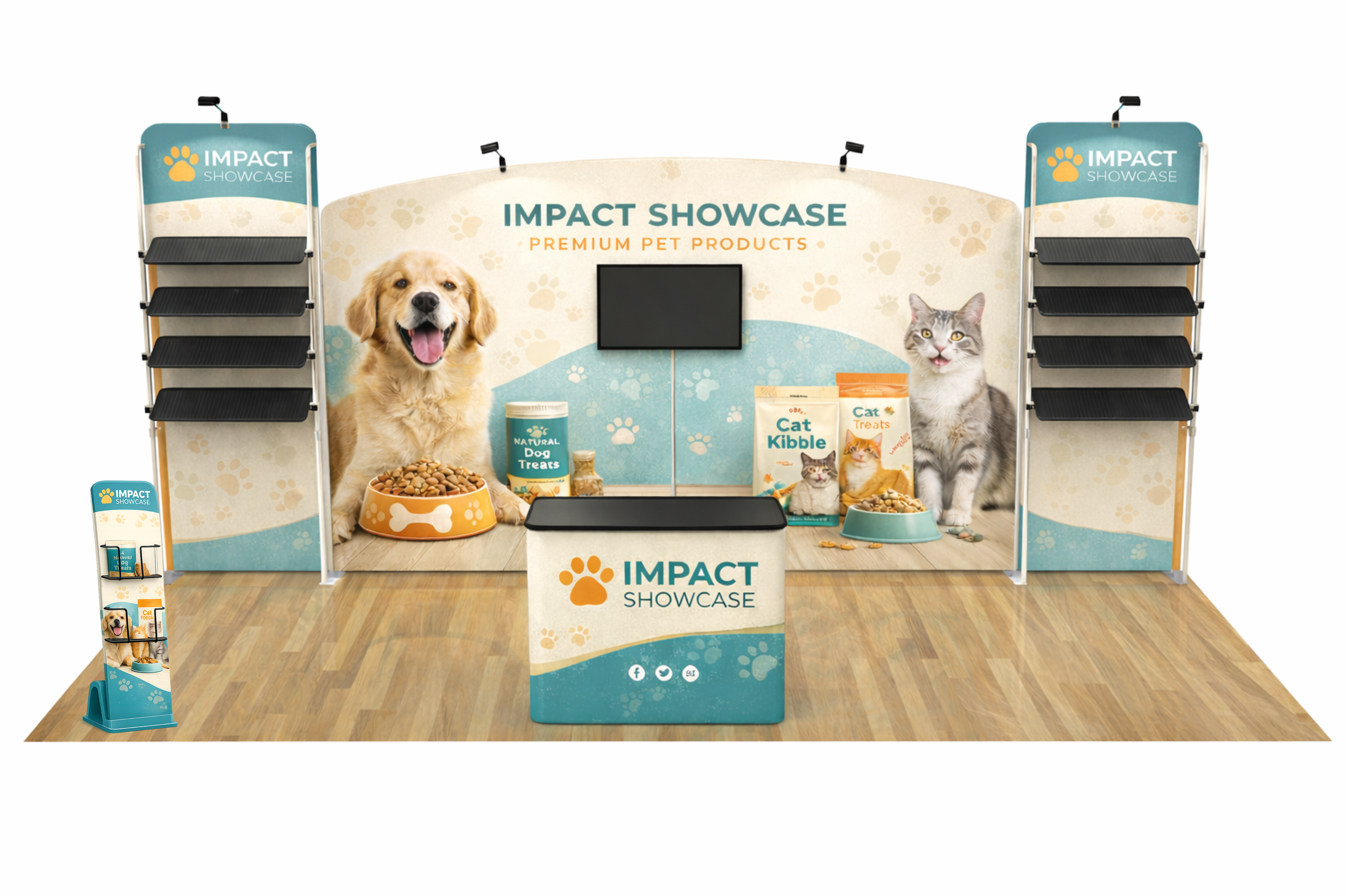 Impact Showcase 10'x20' Tradeshow Booth Kit