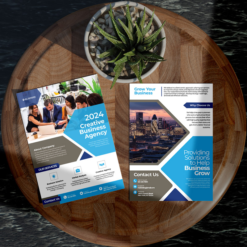 brochures and flyers