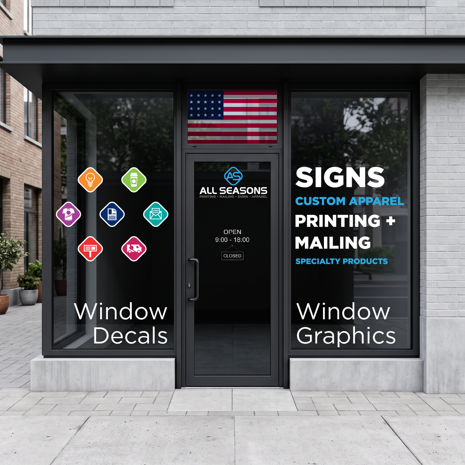 Storefront Window Graphics - View Through