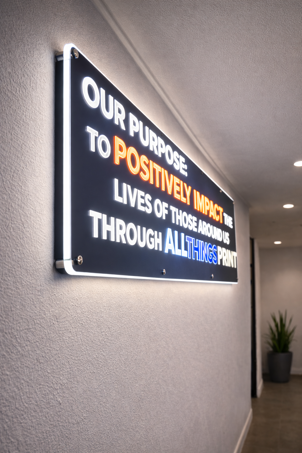 Premium Punch Thru Letter Edge Glow Sign 2