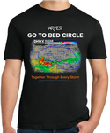 Go To Bed Circle - Black T-shirt 1