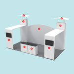 Impact Elite 10'x20' Tradeshow Booth Kit 4