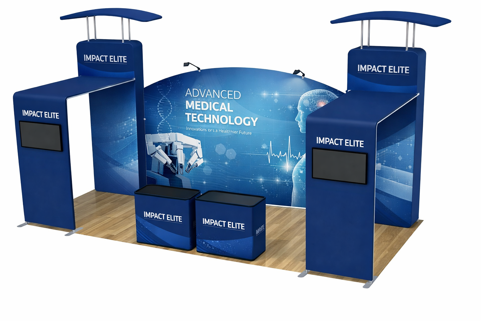Impact Elite 10'x20' Tradeshow Booth Kit 1