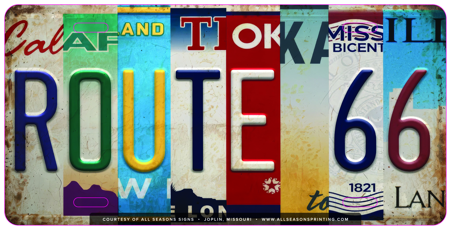 Route 66 License Tag 2